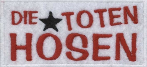 TOTEN HOSEN - Červené logo s čiernou hviezdou