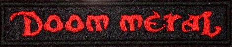 DOOM METAL - Červené logo