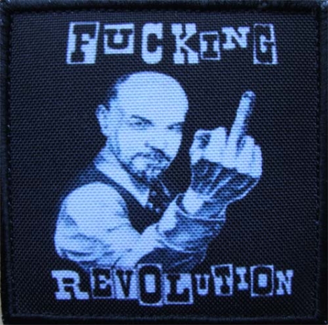 FUCKING REVOLUTION - Fotonášivka s nápisom