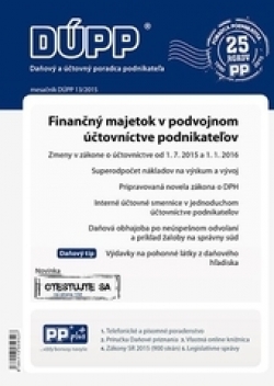 DUPP 13/2015 Finančný majetok v podvojnom účtovníctve podnikateľov - 
