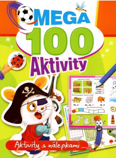 Mega 100 aktivity - pirát - Aktivity s nálepkami
