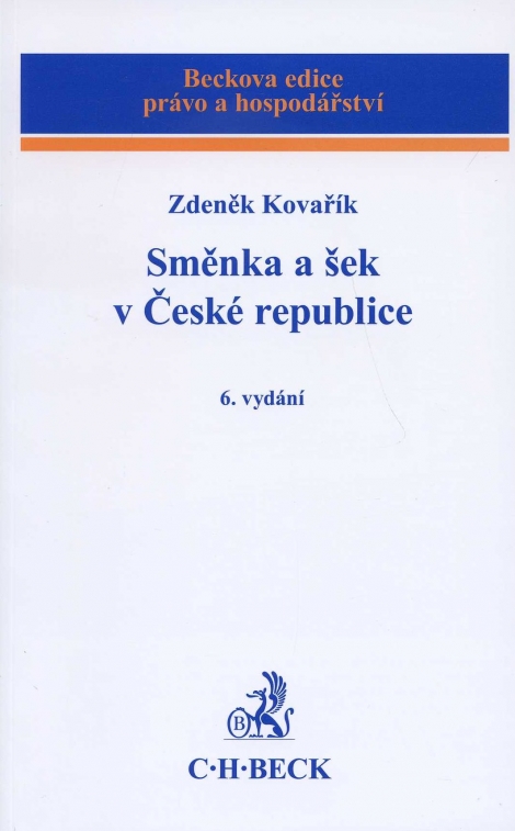 Směnka a šek v České republice - 6. vydání