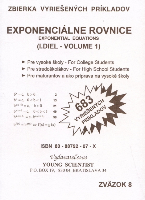 Exponenciálne rovnice I. diel - 