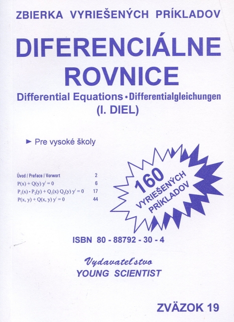 Diferenciálne rovnice I. diel - 160 vyriešených príkladov