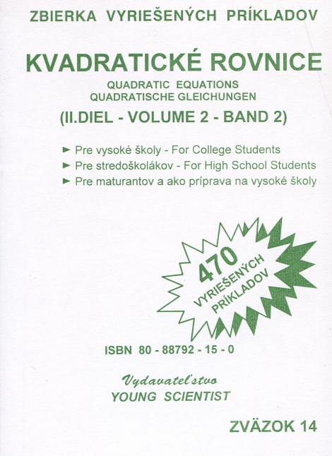 Kvadratické rovnice II.diel - 