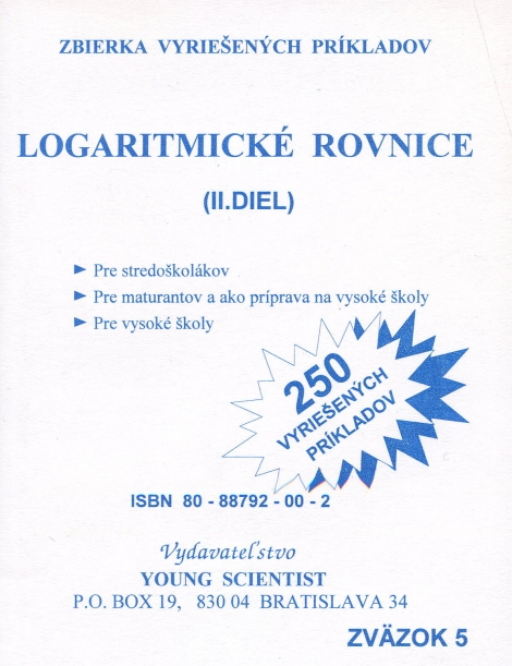 Logaritmické rovnice 2 diel - 