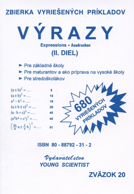Výrazy II. - 680 vyriešených príkladov