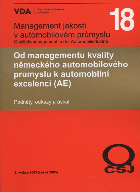 Management jakosti v automobilovém průmyslu VDA 18