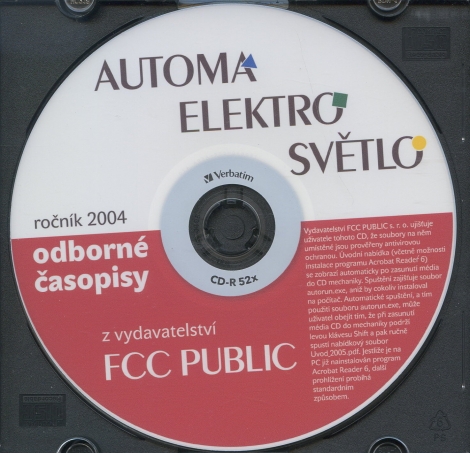 Archivni CD s časopisy 2004 - Automa, elektro, světlo 2004