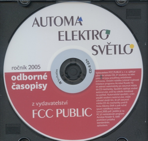 Archivni CD s časopisy 2005 - Automa, elektro, světlo 2005