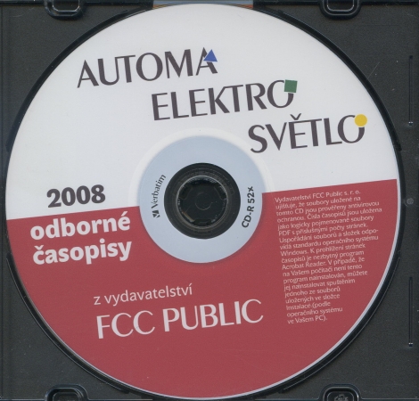 Archivni CD s časopisy 2008 - Automa, elektro, světlo 2008