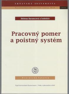 Pracovný pomer a poistný systém - 