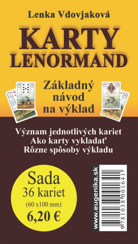 Karty Lenormand (sada: karty + brožúrka) - Základný návod na výklad